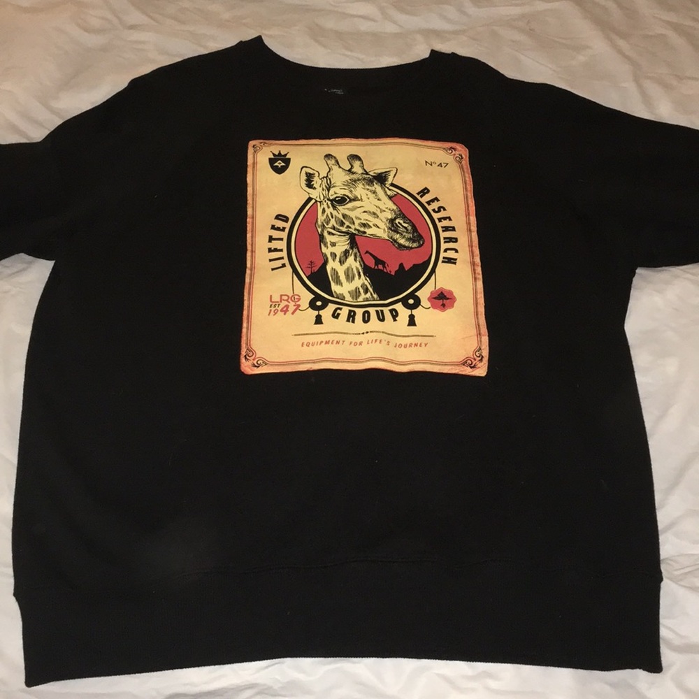 Lifted Research Group black crewneck sweater XL